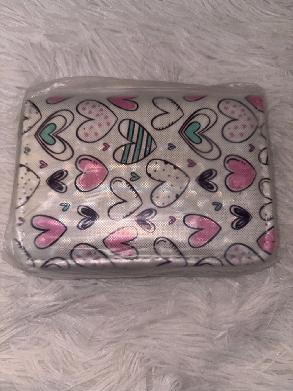Heart Pattern Small Zippy Wallet